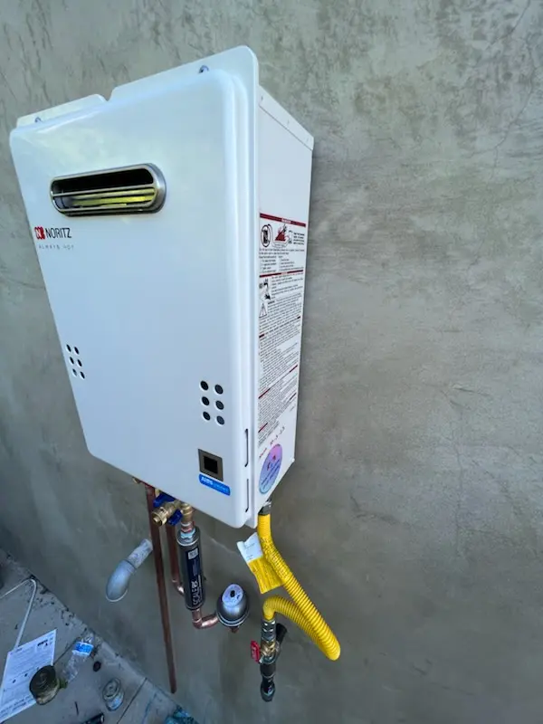 Tankless water heater installation for Millcreek homes